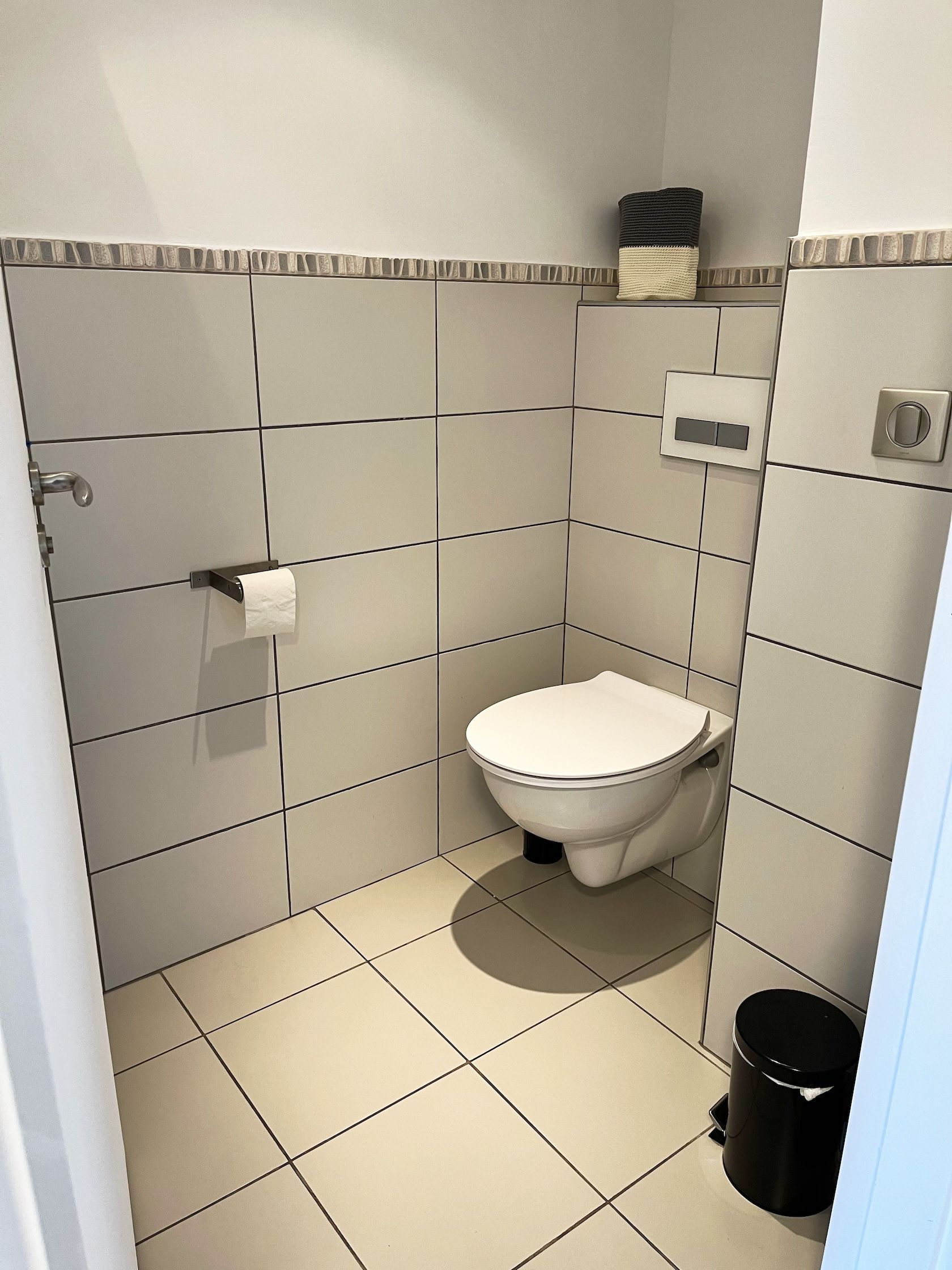 Separate toilet with hand basin